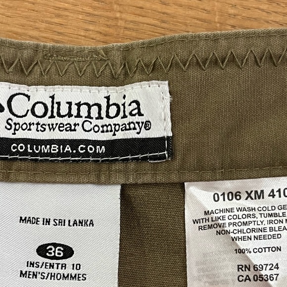 Columbia Khaki Men Shorts Size 36 - Picture 4 of 7